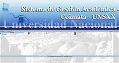 Desktop Screenshot of coimata.unsxx.edu.bo